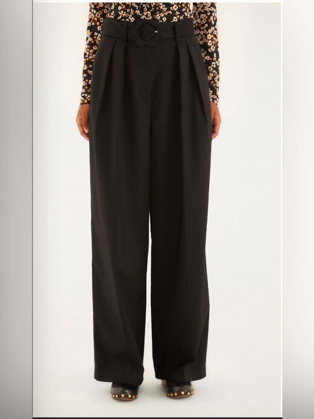 Farm Rio: Black Maxi Pants - Picture 4 of 11